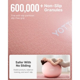 YOTTOY Exercise Ball for Pregnancy,Anti-Burst Yoga Ball for Physical Therapy,Stability Ball for Ball Chair Fitness with Pump (Pink) YOTTOY Exercise Ball for Pregnancy,Anti-Burst Yoga Ball for Physical Therapy,Stability Ball for Ball Chair Fitness with Pump (Pink)