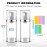 Cosywell Airless Pump Bottles 3.4oz/100ml Empty Moisturizer Pump Dispenser Airless Cosmetic Pump Container Travel Pump Bottles for Toiletries Shampoo Lotion and Cream Clear 2 Pack