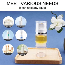 Cosywell Airless Pump Bottles 3.4oz/100ml Empty Moisturizer Pump Dispenser Airless Cosmetic Pump Container Travel Pump Bottles for Toiletries Shampoo Lotion and Cream Clear 2 Pack Cosywell Airless Pump Bottles 3.4oz/100ml Empty Moisturizer Pump Dispenser Airless Cosmetic Pump Container Travel Pump Bottles for Toiletries Shampoo Lotion and Cream Clear 2 Pack