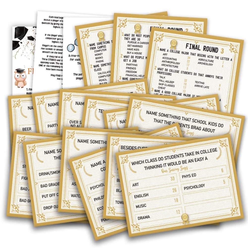 Graduation Friendly Feud Quiz, Graduation Feud Quiz, Graduation Decorations, Graduation Party Game, Graduation Activity, Grad Party Idea, Class Game, Feud Trivia Quiz (G02)