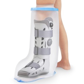 Waterproof Extra Wide Leg Cast Cover for Shower Adults, Extra Large Leg Shower Cover with Non-Slip Bottom, Watertight Foot Protector for Plus Size Adults Surgery Shower Boot Waterproof Extra Wide Leg Cast Cover for Shower Adults, Extra Large Leg Shower Cover with Non-Slip Bottom, Watertight Foot Protector for Plus Size Adults Surgery Shower Boot