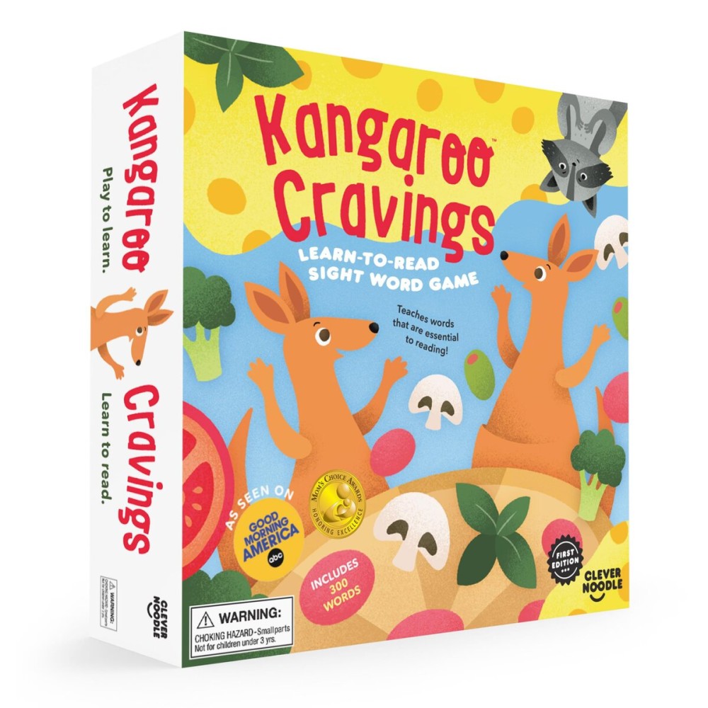 Kangaroo Cravings Learn to Read 300 High-Frequency Sight Words Board Game - Fun Learning Resource & Word Game for Kids Ages 4-9 - Parent & Teacher Must Haves for Preschool, Kindergarten, 1st-3rd Grade Kangaroo Cravings Learn to Read 300 High-Frequency Sight Words Board Game - Fun Learning Resource & Word Game for Kids Ages 4-9 - Parent & Teacher Must Haves for Preschool, Kindergarten, 1st-3rd Grade