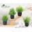 Der Rose Fake Plants 4 Packs Artificial Plants Small Faux Plants Black Bathroom Accessories for Bathroom Home Office Desk Decor Indoor