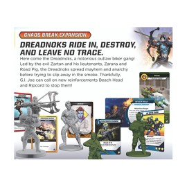 Renegade Game Studios G.I. Joe Mission Critical: Chaos Break Expansion - RPG Game, Dreadnoks Biker Gang, Ages 14+, 2-5 Players, 45-60 Min