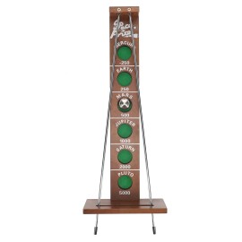 WE Games Shoot The Moon - a Classic 1940\'s Nostalgia Game - Solid Walnut Wood Stain - 18 inches