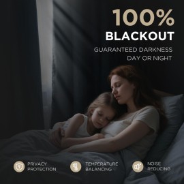 Joydeco Blackout Curtains for Bedroom - Natural Linen Curtains 52 X 84 inch, Thermal Insulated 100% Blackout 2 Panels Light Blocking Drapes, Rod Pocket & Back Tabs, Darkening Privacy for Living Room Joydeco Blackout Curtains for Bedroom - Natural Linen Curtains 52 X 84 inch, Thermal Insulated 100% Blackout 2 Panels Light Blocking Drapes, Rod Pocket & Back Tabs, Darkening Privacy for Living Room