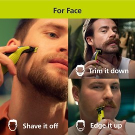 Philips Norelco OneBlade 360 Hybrid Face + Body, Electric Beard Trimmer, Shaver and Body Groomer, with 360 Blade Technology, 1x 360 Blade for Face, 5in1 Adjustable Comb, 1x Body Kit, Model QP2834/70 Philips Norelco OneBlade 360 Hybrid Face + Body, Electric Beard Trimmer, Shaver and Body Groomer, with 360 Blade Technology, 1x 360 Blade for Face, 5in1 Adjustable Comb, 1x Body Kit, Model QP2834/70