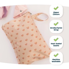Tiny Twinkle Mess-proof Waterproof Wet Dry Bag | 2 Pack Reusable for Swimsuits, Gym & Baby Clothes | Leakproof Wet Clothes Bag, Beach Travel Essentials (Black, Green Checkers) Tiny Twinkle Mess-proof Waterproof Wet Dry Bag | 2 Pack Reusable for Swimsuits, Gym & Baby Clothes | Leakproof Wet Clothes Bag, Beach Travel Essentials (Black, Green Checkers)