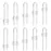 (10 pack white) 4 button Cabinet Locks, U-Shaped Proofing Drawers Safety Child Locks Adjustable, for Wardrobe,Kitchen,Bathroom,Drawer,Fridge,Cupboard Doors Knobs & Handles