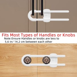 (10 pack white) 4 button Cabinet Locks, U-Shaped Proofing Drawers Safety Child Locks Adjustable, for Wardrobe,Kitchen,Bathroom,Drawer,Fridge,Cupboard Doors Knobs & Handles (10 pack white) 4 button Cabinet Locks, U-Shaped Proofing Drawers Safety Child Locks Adjustable, for Wardrobe,Kitchen,Bathroom,Drawer,Fridge,Cupboard Doors Knobs & Handles