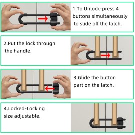 (10 pack white) 4 button Cabinet Locks, U-Shaped Proofing Drawers Safety Child Locks Adjustable, for Wardrobe,Kitchen,Bathroom,Drawer,Fridge,Cupboard Doors Knobs & Handles (10 pack white) 4 button Cabinet Locks, U-Shaped Proofing Drawers Safety Child Locks Adjustable, for Wardrobe,Kitchen,Bathroom,Drawer,Fridge,Cupboard Doors Knobs & Handles