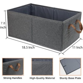 Pack of 3 Large Capacity Storage Bins Closet Organizer System, Sturdy Foldable Storage Boxes for Organizing Clothing, Sheets, Toys, Books - Shelf Organizer Shelves Basket Storage Bin Pack of 3 Large Capacity Storage Bins Closet Organizer System, Sturdy Foldable Storage Boxes for Organizing Clothing, Sheets, Toys, Books - Shelf Organizer Shelves Basket Storage Bin