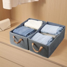 Pack of 3 Large Capacity Storage Bins Closet Organizer System, Sturdy Foldable Storage Boxes for Organizing Clothing, Sheets, Toys, Books - Shelf Organizer Shelves Basket Storage Bin Pack of 3 Large Capacity Storage Bins Closet Organizer System, Sturdy Foldable Storage Boxes for Organizing Clothing, Sheets, Toys, Books - Shelf Organizer Shelves Basket Storage Bin