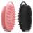 2 Pack Silicone Body Scrubber, Loofah Double-Sided Body Brush,Shower Scrubber and Scalp Massager Shampoo Brush for Sensitive Kids Women Men All Kinds of Skin (Black & Pink)