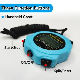 MUSHPORT Stopwatch Timer Only Stopwatch Mode, ON/Off Silent Simple Operation, Without Clock Date Countdown, Digital Stop Watch for Sports Kids Coaches Swimming Running, Blue MUSHPORT Stopwatch Timer Only Stopwatch Mode, ON/Off Silent Simple Operation, Without Clock Date Countdown, Digital Stop Watch for Sports Kids Coaches Swimming Running, Blue