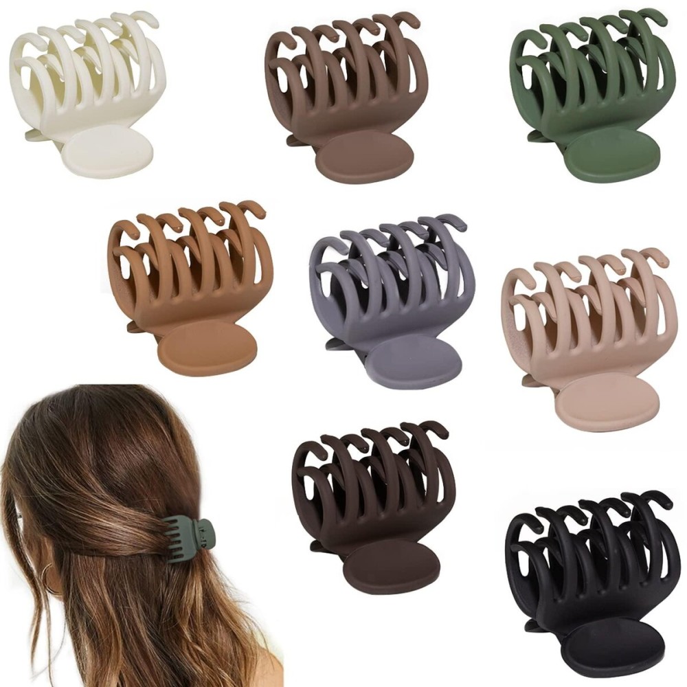 1.6 Matte Medium Double Row Teeth Hair Clips for Women - Strong Hold Jaw Clamps for Thin, Fine & Thick Hair 1.6 Matte Medium Double Row Teeth Hair Clips for Women - Strong Hold Jaw Clamps for Thin, Fine & Thick Hair