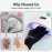 AIRSEE UV Gloves for Nail Lamp,Professional UPF50+ UV Protection Gloves for Manicures Nail Art,Fingerless Gloves That Shield Skin from The Sun and Nail Lamp (Black)
