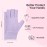 AIRSEE UV Gloves for Nail Lamp,Professional UPF50+ UV Protection Gloves for Manicures Nail Art,Fingerless Gloves That Shield Skin from The Sun and Nail Lamp (Purple)