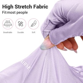 AIRSEE UV Gloves for Nail Lamp,Professional UPF50+ UV Protection Gloves for Manicures Nail Art,Fingerless Gloves That Shield Skin from The Sun and Nail Lamp (Purple) AIRSEE UV Gloves for Nail Lamp,Professional UPF50+ UV Protection Gloves for Manicures Nail Art,Fingerless Gloves That Shield Skin from The Sun and Nail Lamp (Purple)