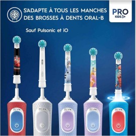 Oral-B Pro Kids Electric Toothbrush Head, with Spiderman Characters, Extra Soft Bristles, for Ages 3+, Pack of 4 Toothbrush Heads, White Oral-B Pro Kids Electric Toothbrush Head, with Spiderman Characters, Extra Soft Bristles, for Ages 3+, Pack of 4 Toothbrush Heads, White