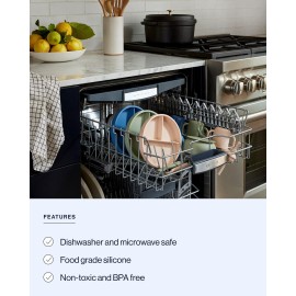 Lalo First Bites Silicone Baby Feeding Set - Baby Led Weaning Supplies - Non-Toxic Silicone - Includes 1 Bib, 2 Spoons, Training Cup, Suction Plate and Bowl - 6 Pieces - Oatmeal Lalo First Bites Silicone Baby Feeding Set - Baby Led Weaning Supplies - Non-Toxic Silicone - Includes 1 Bib, 2 Spoons, Training Cup, Suction Plate and Bowl - 6 Pieces - Oatmeal