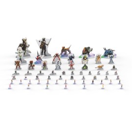Power Rangers Roleplaying Game: Standee Pack 1 -,191 Full Color Standees - Standees for Threats, NPCs, and Player Characters 28 Plastic Bases, RPG Accessory