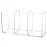 Cerpourt Clear Makeup Brush Organizer,Acrylic Cosmetic Brushes Storage Holder with 3 Slots,Pencil Pen Holder for Desk,Desk Organizer and Accessories for Vanity