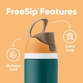 Owala FreeSip Insulated Stainless Steel Water Bottle with Straw, BPA-Free Sports Water Bottle, Great for Travel, 24 Oz, Denim Owala FreeSip Insulated Stainless Steel Water Bottle with Straw, BPA-Free Sports Water Bottle, Great for Travel, 24 Oz, Denim