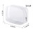 BEFORYOU 6 Pack Clear Toiletry Carry Pouch with Zipper Portable Plastic Waterproof Cosmetic Bag TSA Approved for Vacation Travel Bathroom and Organizing (White, Small and Large)