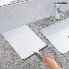 All-Purpose Stainless Steel Shower Squeegee for Shower Glass Door with 2 Adhesive Hooks, Bathroom Cleaner Tool Household Window Mirror Squeegee , Cleaning Tile Wall, Car, 10 Inch Silver All-Purpose Stainless Steel Shower Squeegee for Shower Glass Door with 2 Adhesive Hooks, Bathroom Cleaner Tool Household Window Mirror Squeegee , Cleaning Tile Wall, Car, 10 Inch Silver