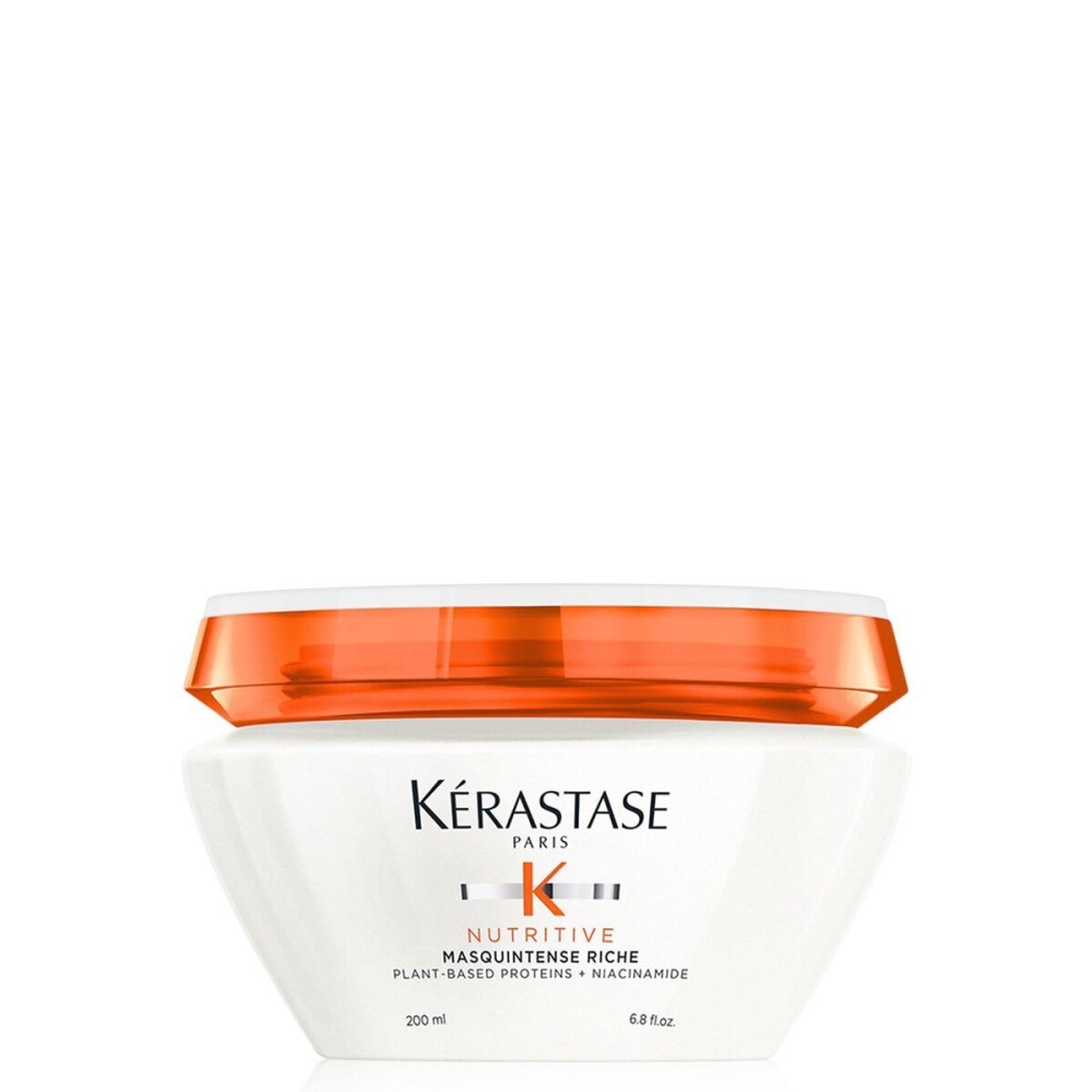 KRASTASE Nutritive Masquintense Riche Hair Mask, Deeply Nourishes & Conditions with Plant-Based Proteins & Niacinamide for Medium to Thick Dry Hair, 6.8 Fl Oz KRASTASE Nutritive Masquintense Riche Hair Mask, Deeply Nourishes & Conditions with Plant-Based Proteins & Niacinamide for Medium to Thick Dry Hair, 6.8 Fl Oz