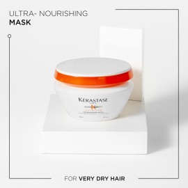 KRASTASE Nutritive Masquintense Riche Hair Mask, Deeply Nourishes & Conditions with Plant-Based Proteins & Niacinamide for Medium to Thick Dry Hair, 6.8 Fl Oz KRASTASE Nutritive Masquintense Riche Hair Mask, Deeply Nourishes & Conditions with Plant-Based Proteins & Niacinamide for Medium to Thick Dry Hair, 6.8 Fl Oz