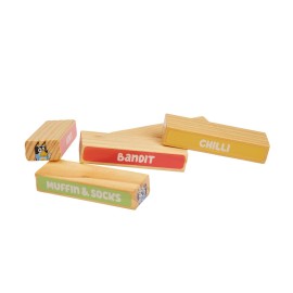 Bluey Tumbling Tower - 54 Colorful Wooden Blocks - Fun Family Game - FSC Certified for Children 3 Years and Up Bluey Tumbling Tower - 54 Colorful Wooden Blocks - Fun Family Game - FSC Certified for Children 3 Years and Up
