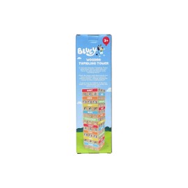 Bluey Tumbling Tower - 54 Colorful Wooden Blocks - Fun Family Game - FSC Certified for Children 3 Years and Up Bluey Tumbling Tower - 54 Colorful Wooden Blocks - Fun Family Game - FSC Certified for Children 3 Years and Up