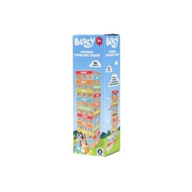 Bluey Tumbling Tower - 54 Colorful Wooden Blocks - Fun Family Game - FSC Certified for Children 3 Years and Up Bluey Tumbling Tower - 54 Colorful Wooden Blocks - Fun Family Game - FSC Certified for Children 3 Years and Up