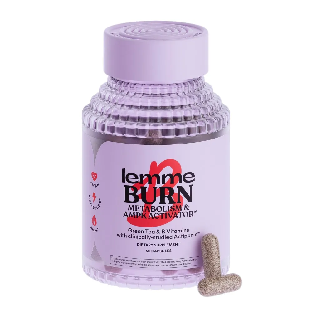 Lemme Burn - Metabolism, Belly Fat Burning + AMPK Activating Supplement for Men & Women w/Clinically Studied Actiponin Gynostemma, Green Tea Extract, Vitamins B6 & B12 - Gluten Free, 60 Count Lemme Burn - Metabolism, Belly Fat Burning + AMPK Activating Supplement for Men & Women w/Clinically Studied Actiponin Gynostemma, Green Tea Extract, Vitamins B6 & B12 - Gluten Free, 60 Count