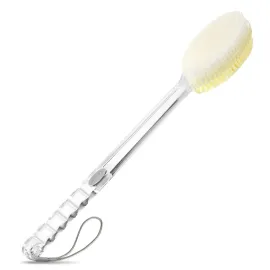 Fymblin Back Scrubber Long Handle for Shower,Back Brush Dual-Sided with Stiff and Soft Bristles,Body Exfoliator for Bath or Dry Brush Fymblin Back Scrubber Long Handle for Shower,Back Brush Dual-Sided with Stiff and Soft Bristles,Body Exfoliator for Bath or Dry Brush