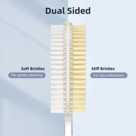 Fymblin Back Scrubber Long Handle for Shower,Back Brush Dual-Sided with Stiff and Soft Bristles,Body Exfoliator for Bath or Dry Brush Fymblin Back Scrubber Long Handle for Shower,Back Brush Dual-Sided with Stiff and Soft Bristles,Body Exfoliator for Bath or Dry Brush