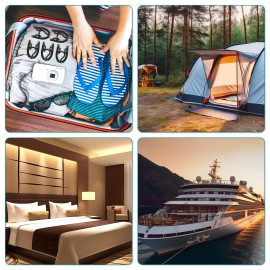 30 Pcs Travel Hangers Portable Foldable Travel Hanger Organizer, Plastic Travel Accessories Essentials Clothes Drying Rack Folding Hangers for Traveling Camping Flying RV Cruises Suitcase, Blac