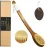 ICANdOIT-17.71Inch Natural Boar Bristles Anti-Slip Long Handle Bath Brush,Bent Handle Shower Scrubber for Exfoliating,Shower Back Brush,Exfoliation Set with Pumice Stone (1 Pack)