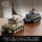 WW2 Army Tank Toys Building Kit, Create a German Tiger & an American M4 Sherman Tank Models with 1184 Blocks, Great Military Gifts for Boys Kids Age 8-14