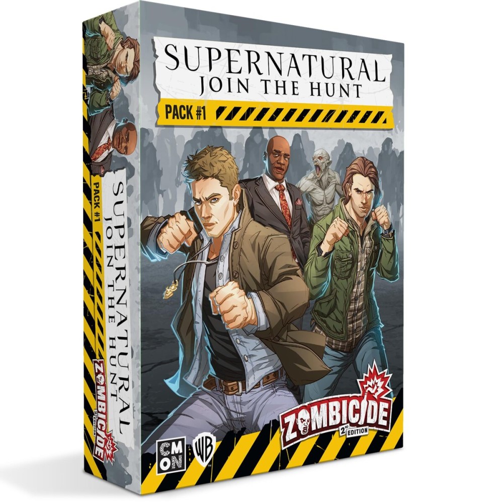 CMON Zombicide Supernatural Character Pack 1 - Sam, Dean, Alpha Vampire, Wendigo - Unleash Hellish Action! Cooperative Strategy Board Game for Ages 14+, 1-6 Players, 60 Minute Playtime, Made