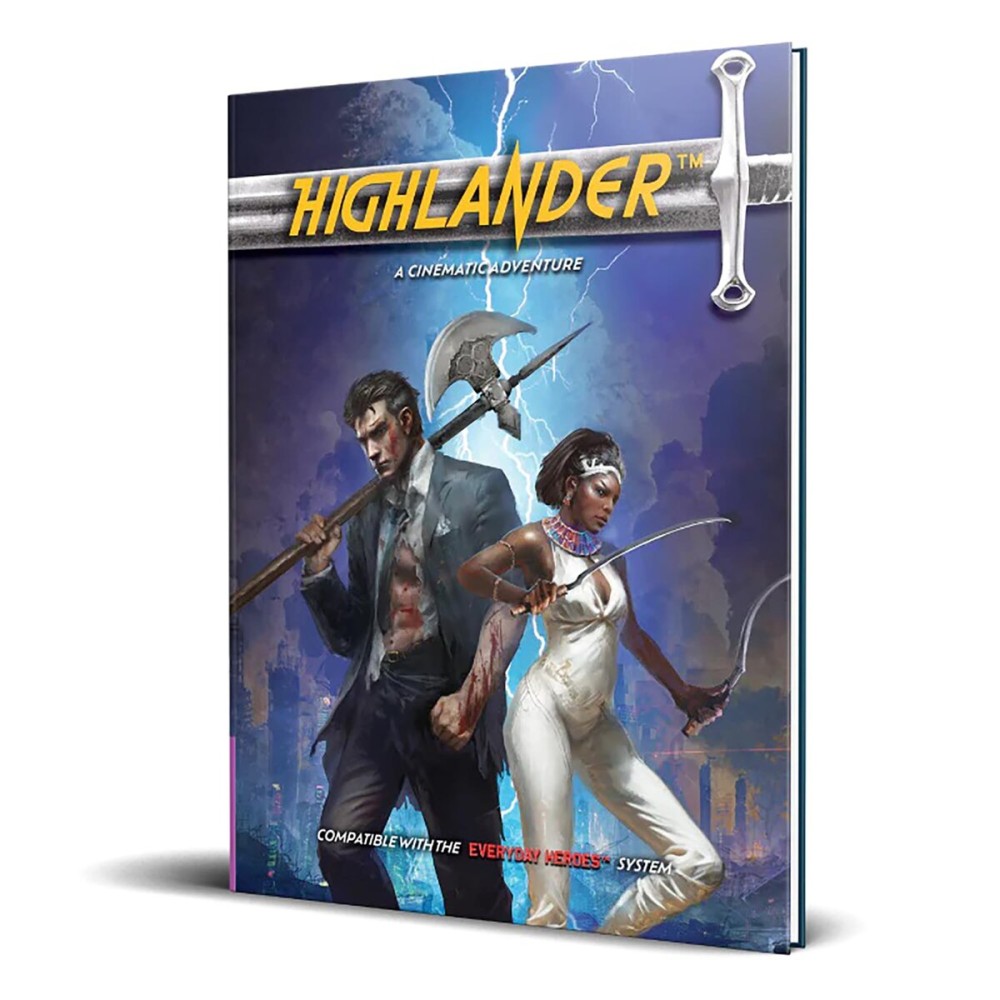 Evil Genius Games Cinematic Adventure: Highlander - Expansion RPG Book, for Use with The Everyday Heroes Core Rulebook, d20 5e Compatible, Purple