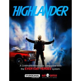Evil Genius Games Cinematic Adventure: Highlander - Expansion RPG Book, for Use with The Everyday Heroes Core Rulebook, d20 5e Compatible, Purple