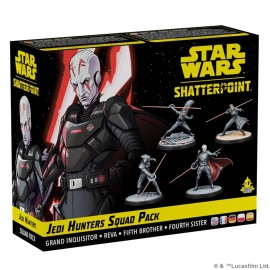 Star Wars Shatterpoint Jedi Hunters SQUAD PACK - Tabletop Miniatures Game, Strategy Game for Kids and Adults, Ages 14+, 2 Players, 90 Minute Playtime, Made by Atomic Mass Games Star Wars Shatterpoint Jedi Hunters SQUAD PACK - Tabletop Miniatures Game, Strategy Game for Kids and Adults, Ages 14+, 2 Players, 90 Minute Playtime, Made by Atomic Mass Games