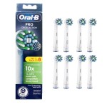 Oral-B Pro Cross Action Electric Toothbrush Head, X-Shape and Angled Bristles for Deeper Plaque Removal, Pack of 8 Toothbrush Heads, White