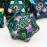 ORIFANTOU 7PCS Metal DND Dice Set with Box, Debris RPG Red D and D Dice for use with D&D Tabletop Games Role Playing Game Polyhedral Dice Set D20 D12 D10 D8 D6 D4