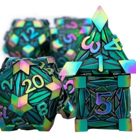 ORIFANTOU 7PCS Metal DND Dice Set with Box, Debris RPG Red D and D Dice for use with D&D Tabletop Games Role Playing Game Polyhedral Dice Set D20 D12 D10 D8 D6 D4 ORIFANTOU 7PCS Metal DND Dice Set with Box, Debris RPG Red D and D Dice for use with D&D Tabletop Games Role Playing Game Polyhedral Dice Set D20 D12 D10 D8 D6 D4