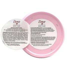 Dove Nourishing Body Care, Face, Hand, and Body Beauty Cream for Normal to Dry Skin Lotion for Women with 24-Hour Moisturization, 4-Pack, 2.53 Oz Each Jar Dove Nourishing Body Care, Face, Hand, and Body Beauty Cream for Normal to Dry Skin Lotion for Women with 24-Hour Moisturization, 4-Pack, 2.53 Oz Each Jar
