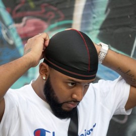 ForceWave Silky Stocking Cap for Men & Women, Black Compression Cap for 360 Waves, 4-Piece Set ForceWave Silky Stocking Cap for Men & Women, Black Compression Cap for 360 Waves, 4-Piece Set